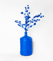 Blue Spray Painted Polar Spring Bottle Vase